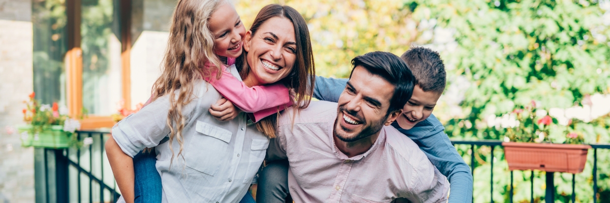 Family having fun